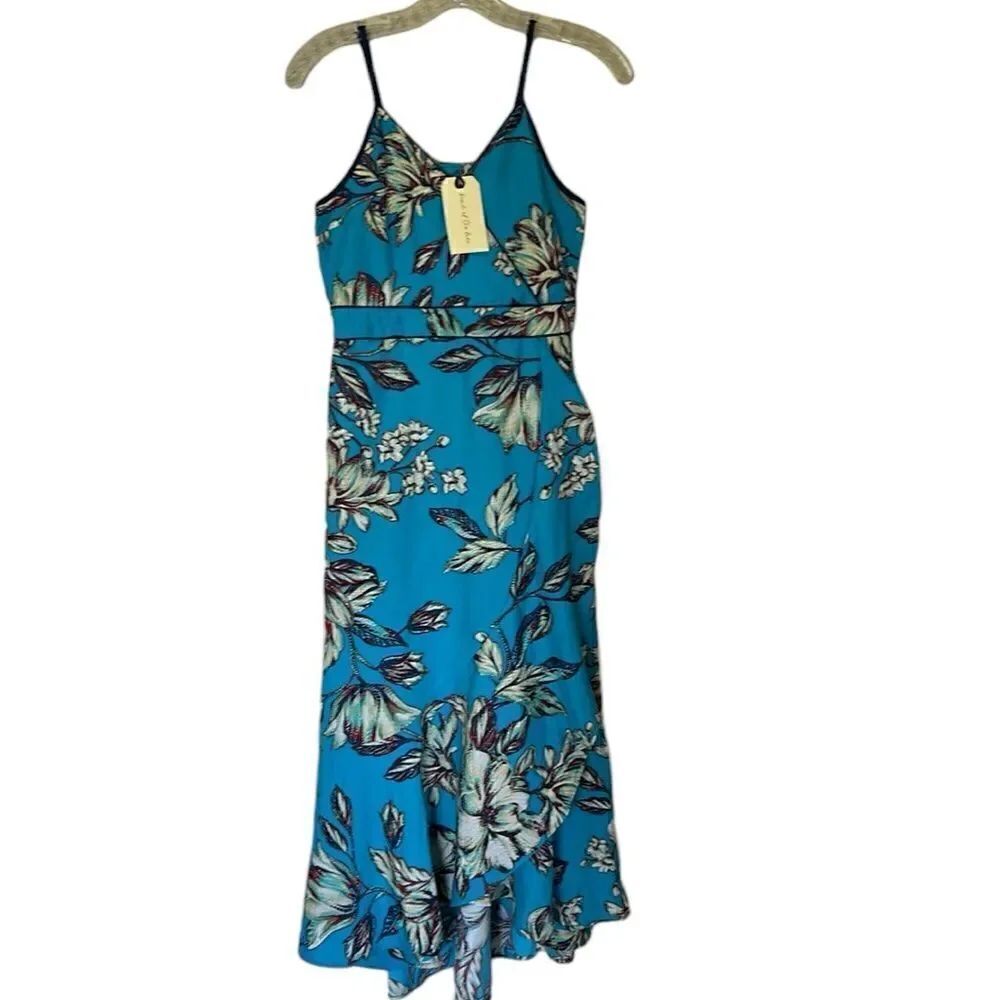 NEW Band Of The Free Turquoise Floral Maxi Dress